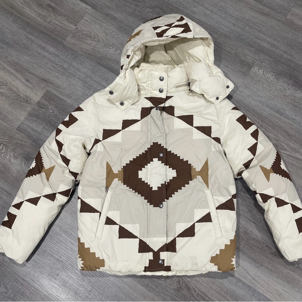 Polo Ralph Lauren Women's Winter Coat Aztec Southwestern Puffer Down Jacket